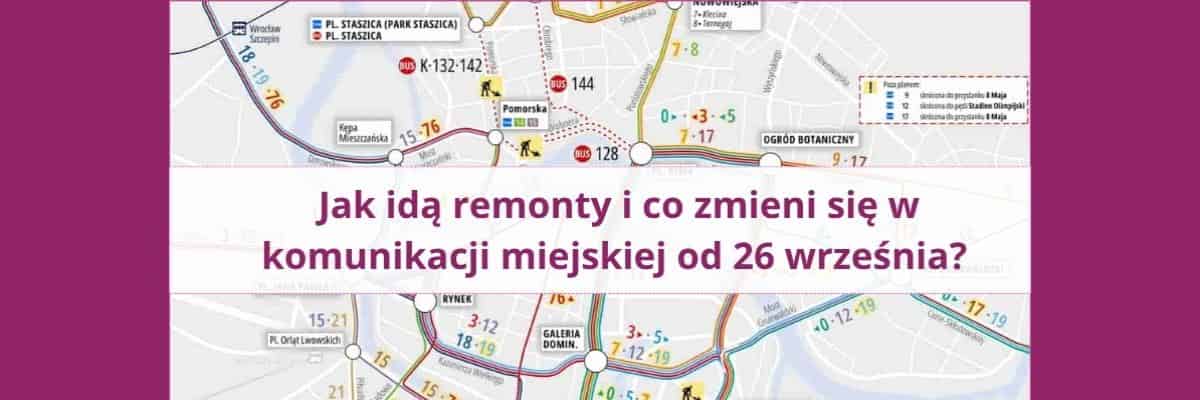Duże zmiany w komunikacji i spór o kostkę. Co czeka Wrocław od 26 września?